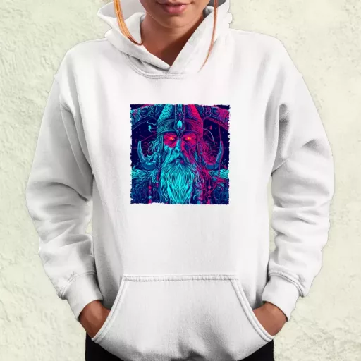 Cyberpunk Viking v1 női pulóver