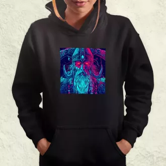 Cyberpunk Viking v1 női pulóver