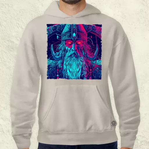 Cyberpunk Viking v1 férfi pulóver