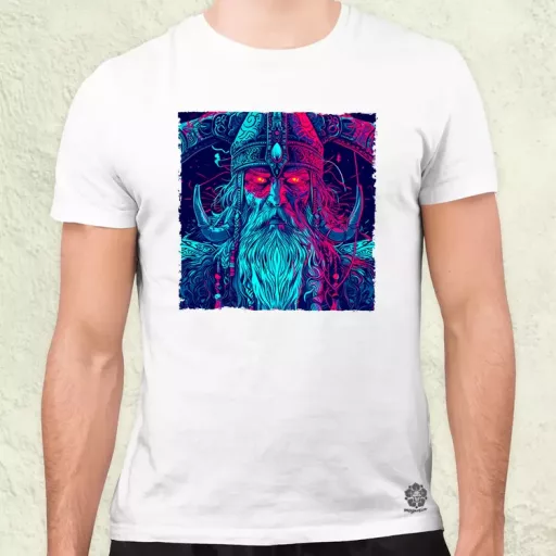 Cyberpunk Viking v1 férfi póló