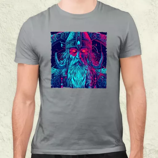 Cyberpunk Viking v1 férfi póló