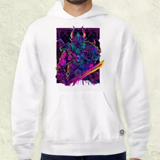 Cyberpunk Viking v2 férfi pulóver