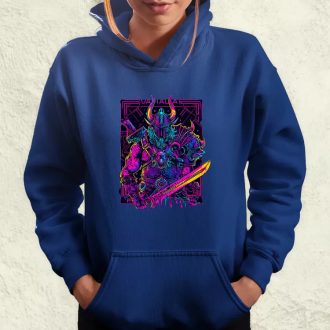 Cyberpunk Viking v2 női pulóver