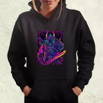 Cyberpunk Viking v2 női pulóver