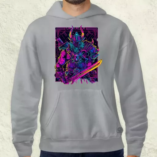 Cyberpunk Viking v2 férfi pulóver