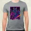 Cyberpunk Viking v2 férfi póló
