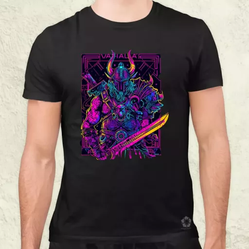 Cyberpunk Viking v2 férfi póló