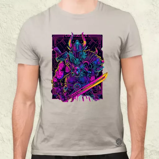 Cyberpunk Viking v2 férfi póló