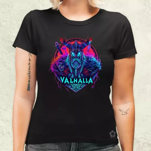 Cyberpunk Viking v4 női póló