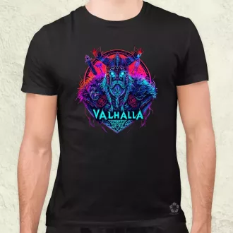 Cyberpunk Viking v4 férfi póló