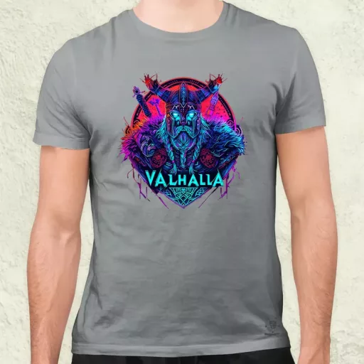 Cyberpunk Viking v4 férfi póló