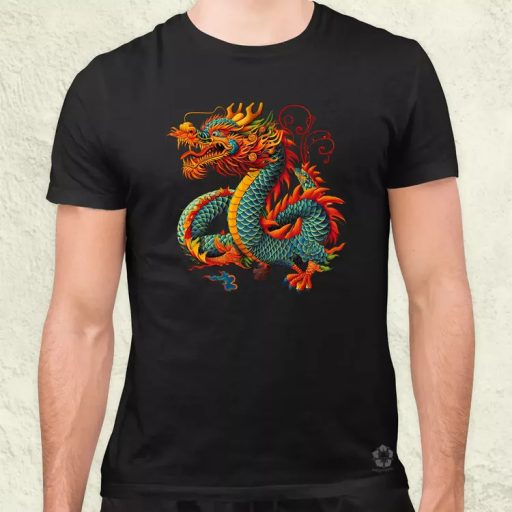 Fenséges sárkány v4 férfi póló