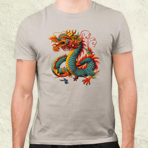 Fenséges sárkány v4 férfi póló