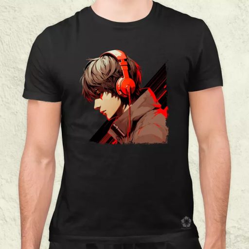 Minimalista Cyberpunk srác v2 férfi póló