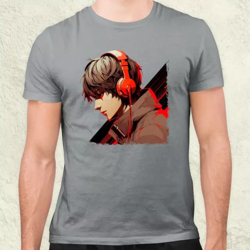 Minimalista Cyberpunk srác v2 férfi póló