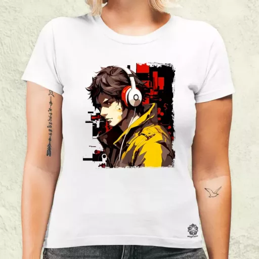 Minimalista Cyberpunk srác v3 női póló