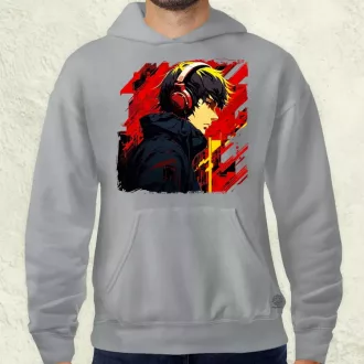 Minimalista Cyberpunk srác v4 férfi pulóver