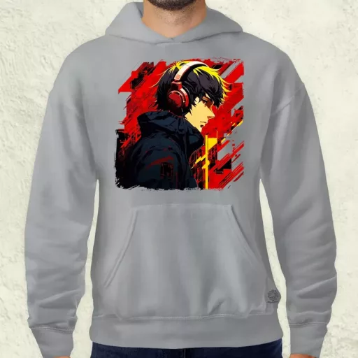 Minimalista Cyberpunk srác v4 férfi pulóver