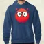 Cuki vörös szörny v1 férfi pulóver
