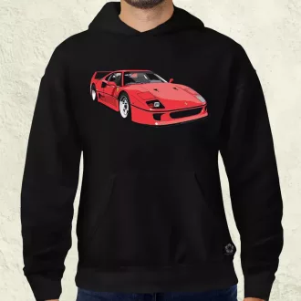 Ferrari F40 rajz v7 férfi pulóver