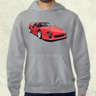 Ferrari F40 rajz v7 férfi pulóver