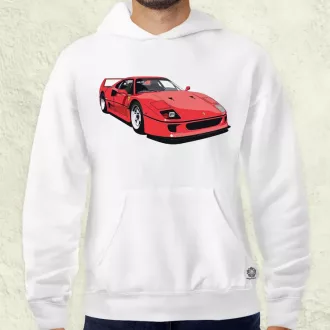 Ferrari F40 rajz v7 férfi pulóver