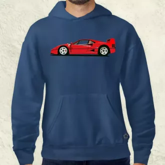 Ferrari F40 rajz v9 férfi pulóver