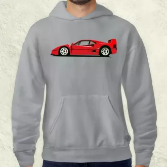 Ferrari F40 rajz v9 férfi pulóver