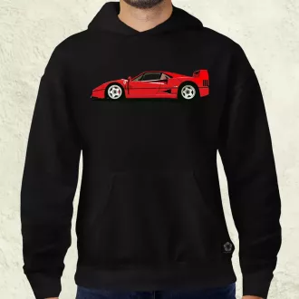 Ferrari F40 rajz v9 férfi pulóver