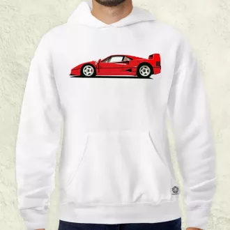 Ferrari F40 rajz v9 férfi pulóver