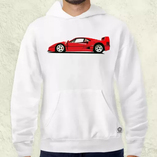 Ferrari F40 rajz v9 férfi pulóver