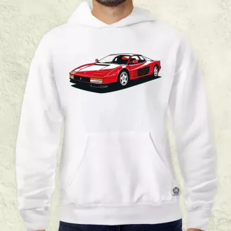 Ferrari Testarossa rajz v10 férfi pulóver