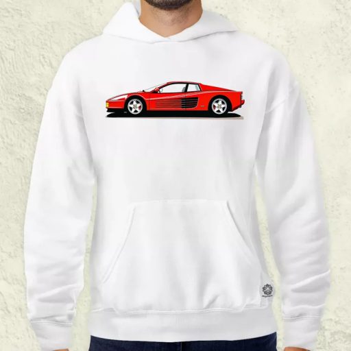 Ferrari Testarossa rajz v5 férfi pulóver