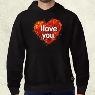 I love U v1 férfi pulóver