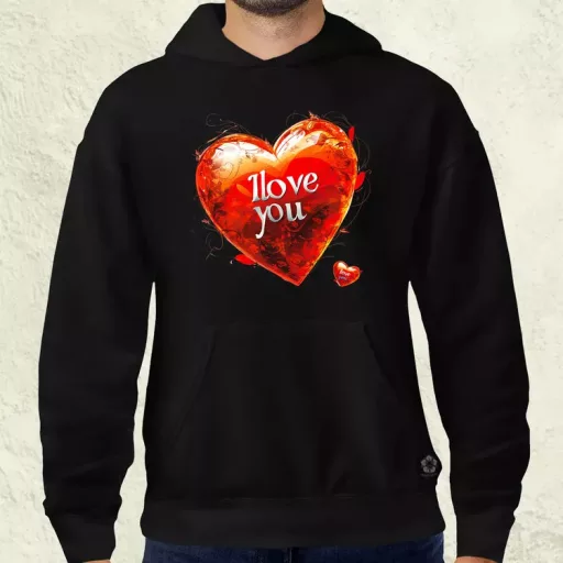 I love U v2 férfi pulóver