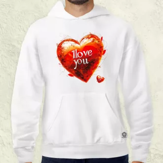 I love U v2 férfi pulóver