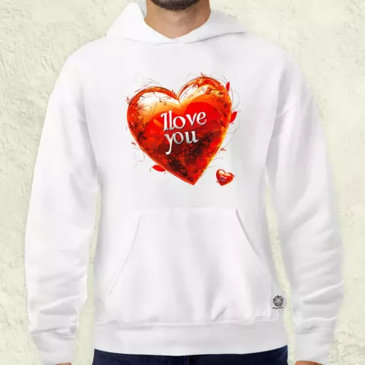 I love U v2 férfi pulóver