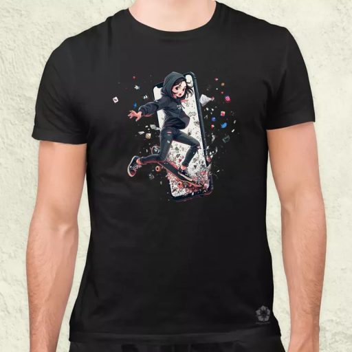 Influenszer chibi lány v7 férfi póló