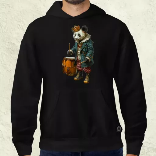 Antropromorf zenész panda v1 férfi pulóver