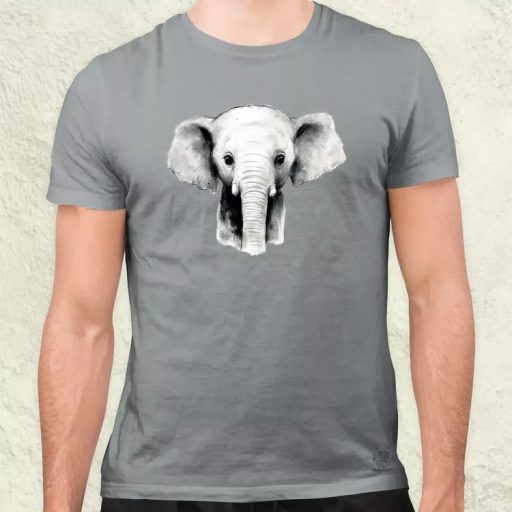 Cuki rajz kiselefánt férfi póló