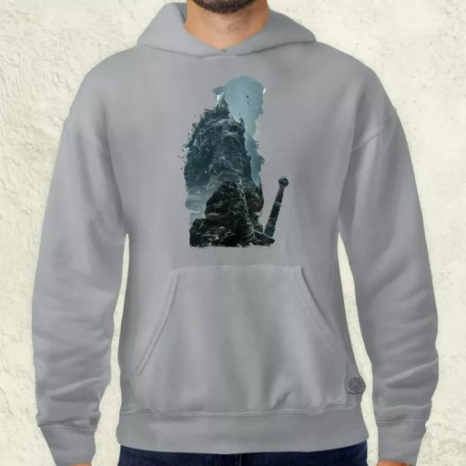 Dupla expozíció harcos viking v6 férfi pulóver