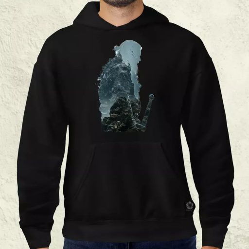 Dupla expozíció harcos viking v6 férfi pulóver