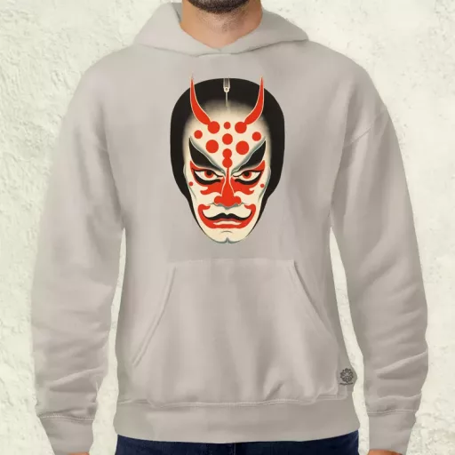 Kabuki maszk v1 férfi pulóver