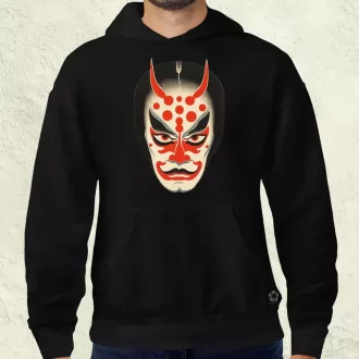 Kabuki maszk v1 férfi pulóver