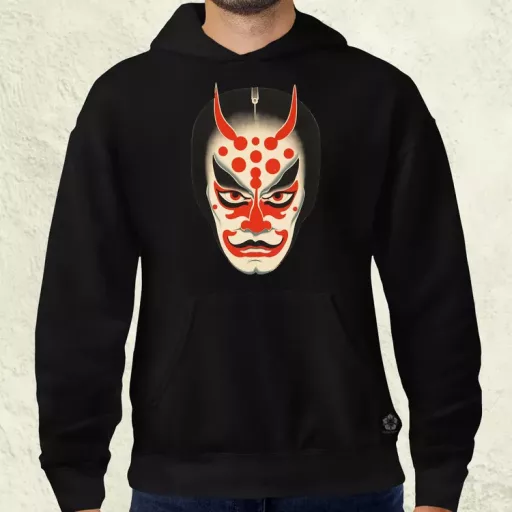 Kabuki maszk v1 férfi pulóver