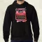 Vintage pink írógép férfi pulóver