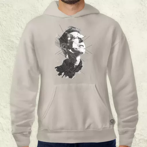 David Bowie rajz portré v1 férfi pulóver