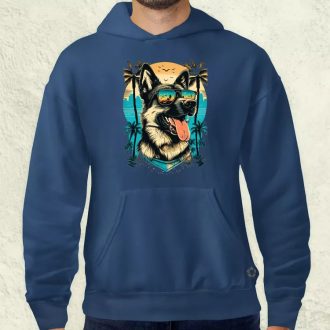 Napszemcsis német juhász v2 férfi pulóver