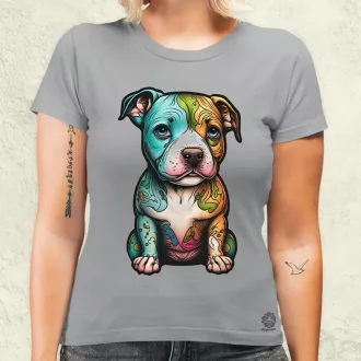 Pitbull kölyök v2 női póló