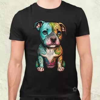 Pitbull kölyök v2 férfi póló